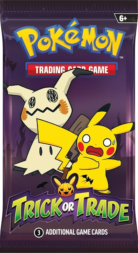 Pokémon TCG Trick or Trade 2023 - 1 x Booster Pack with 3 Additional Cards Halloween Edition Trading Card Game
