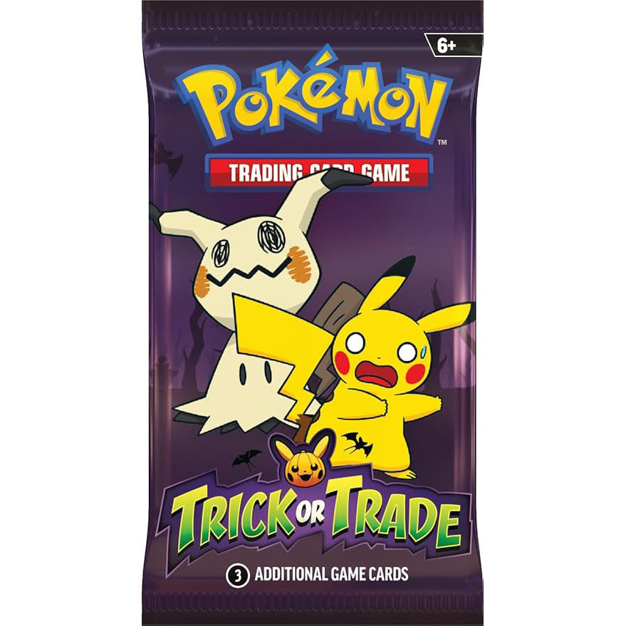 Pokémon TCG Trick or Trade 2023 - 1 x Booster Pack with 3 Additional Cards Halloween Edition Trading Card Game