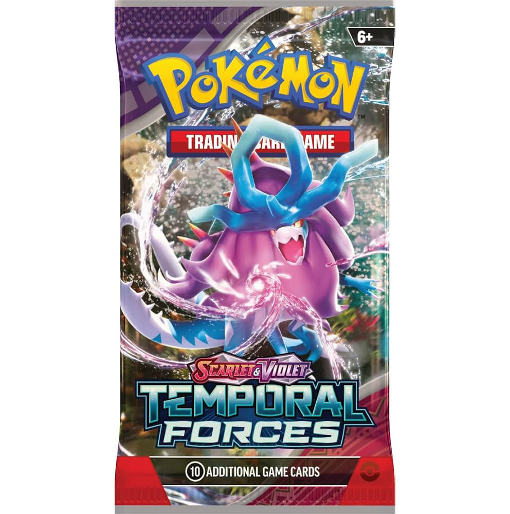 Pokémon TCG: Temporal Forces 1 x Booster Pack - 10 Additional Game Cards - Scarlet & Violet Series