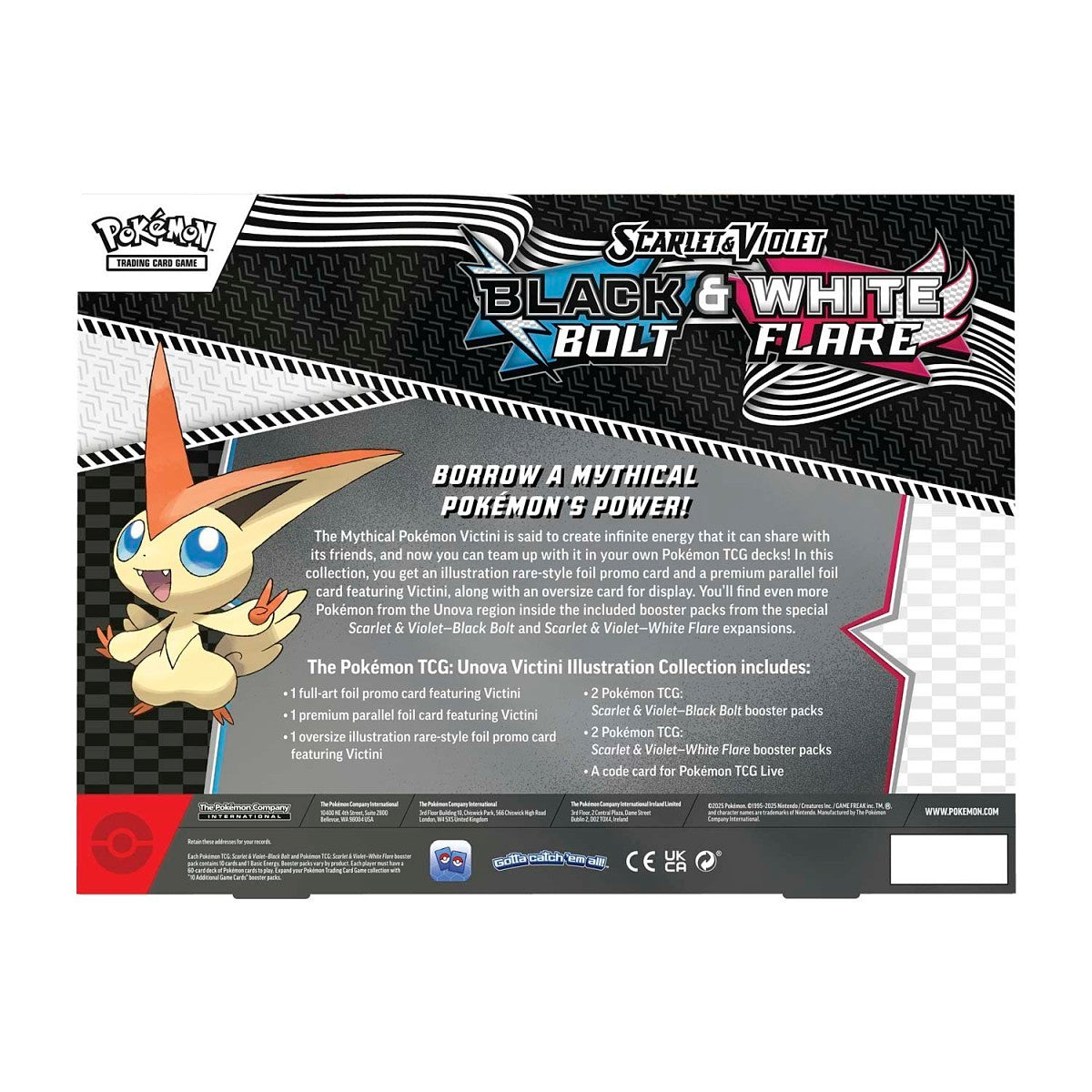 Pokémon TCG: Victini Illustration Collection - Scarlet & Violet Unova - Black Bolt - White Flare