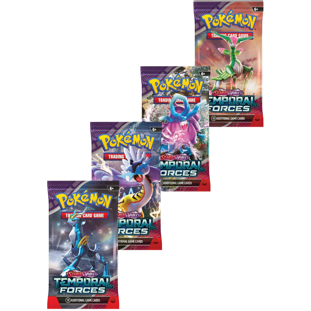 Pokémon TCG: Temporal Forces 1 x Booster Pack - 10 Additional Game Cards - Scarlet & Violet Series