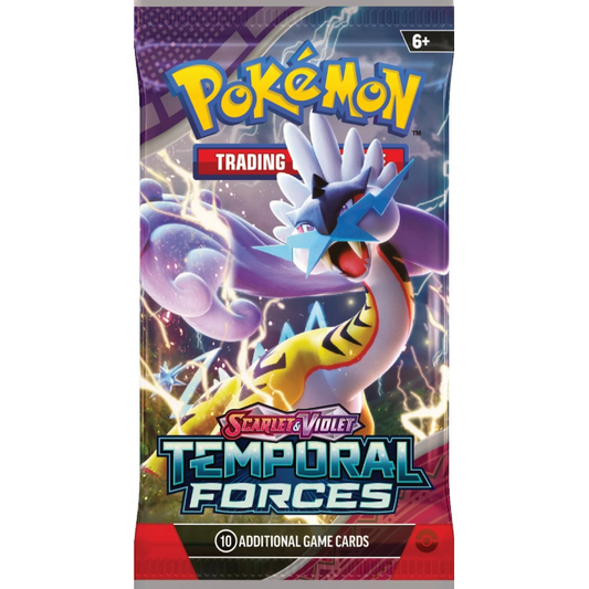 Pokémon TCG: Temporal Forces 1 x Booster Pack - 10 Additional Game Cards - Scarlet & Violet Series