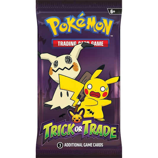 Pokémon TCG Trick or Trade 2023 - 1 x Booster Pack with 3 Additional Cards Halloween Edition Trading Card Game