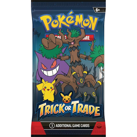 Pokémon TCG: Trick or Trade 2024 - 3 Additional Game Cards - Halloween-Themed Trading Card Pack for Collectors