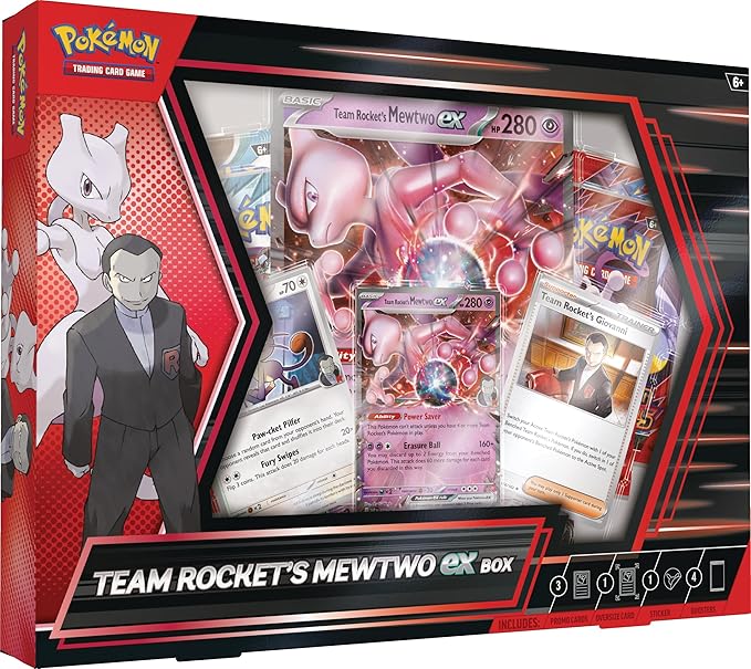 Pokémon TCG: Team Rocket’s Mewtwo ex Box