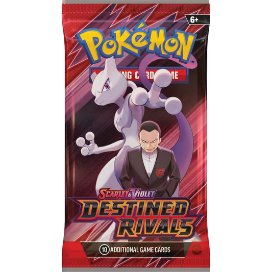 Pokémon TCG: Destined Rivals Booster Pack - 10 Cards & 1 Basic Energy - Team Rocket Revival - Collectible Trading Card Game